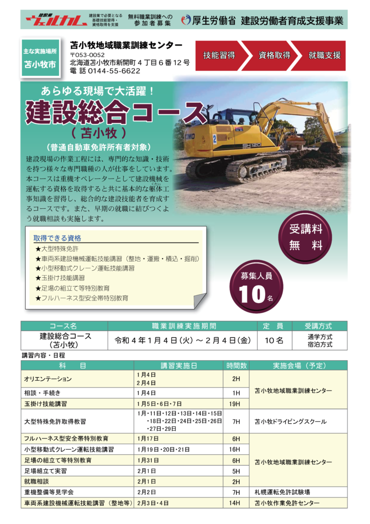 R3年度建設総合コース（苫小牧）